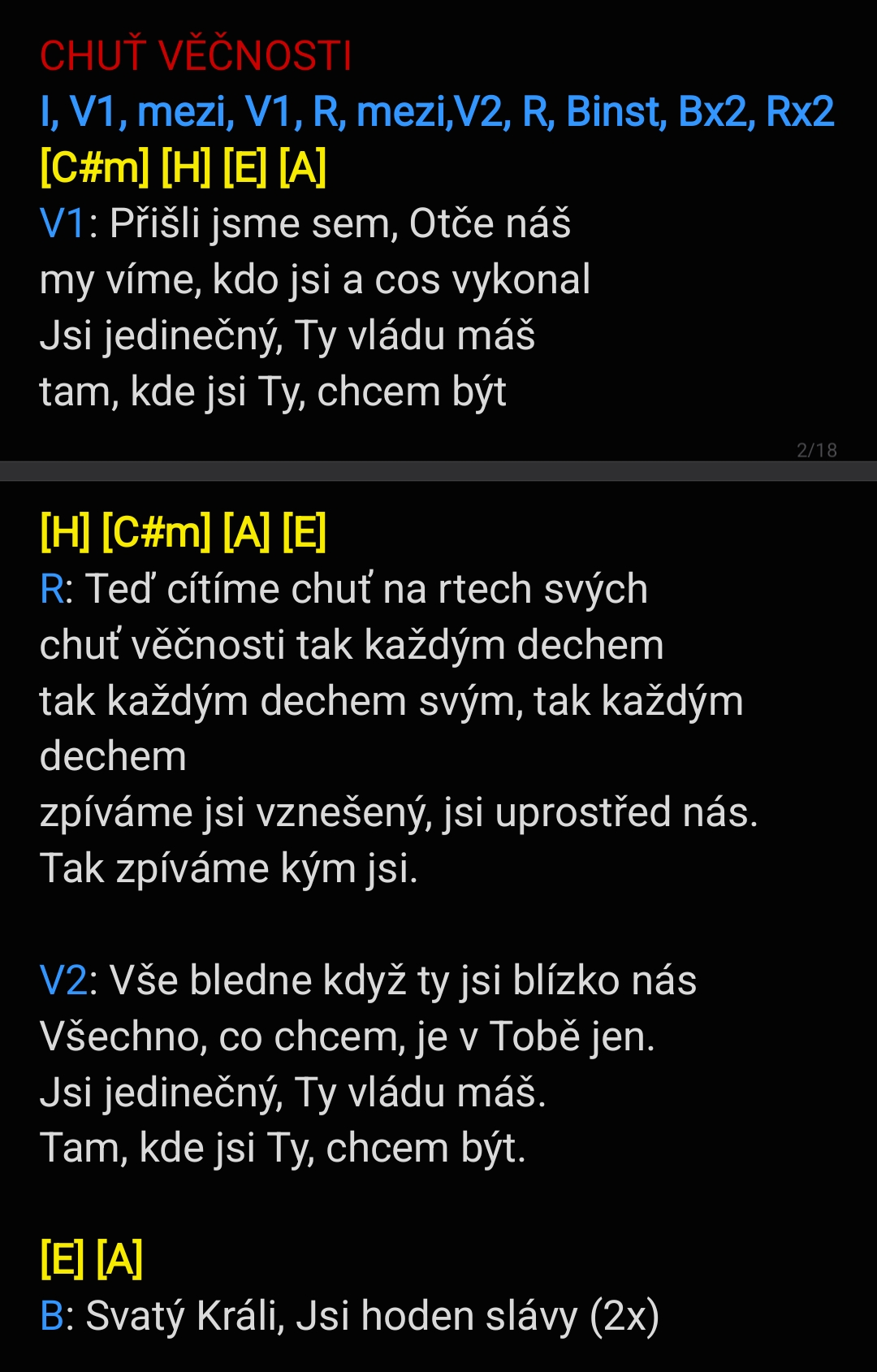 Poznámky itineráře 3